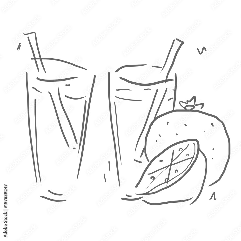 ジュース2つとオレンジ 飲み物 ジュース お酒などの線画 下絵 ラフ 塗り絵ゆるいイラスト Stock イラスト Adobe Stock ジュース2つとオレンジ 飲み物 ジュース お酒などの線画 下絵 ラフ 塗り絵ゆるいイラスト Stock イラスト Adobe Stock