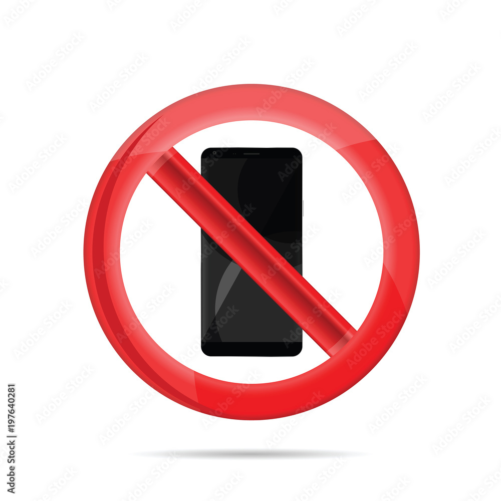 no mobile phone sign vector illustration no mobile phone sign vector illustration