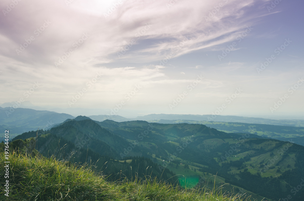 Naklejka premium Bergpanorama