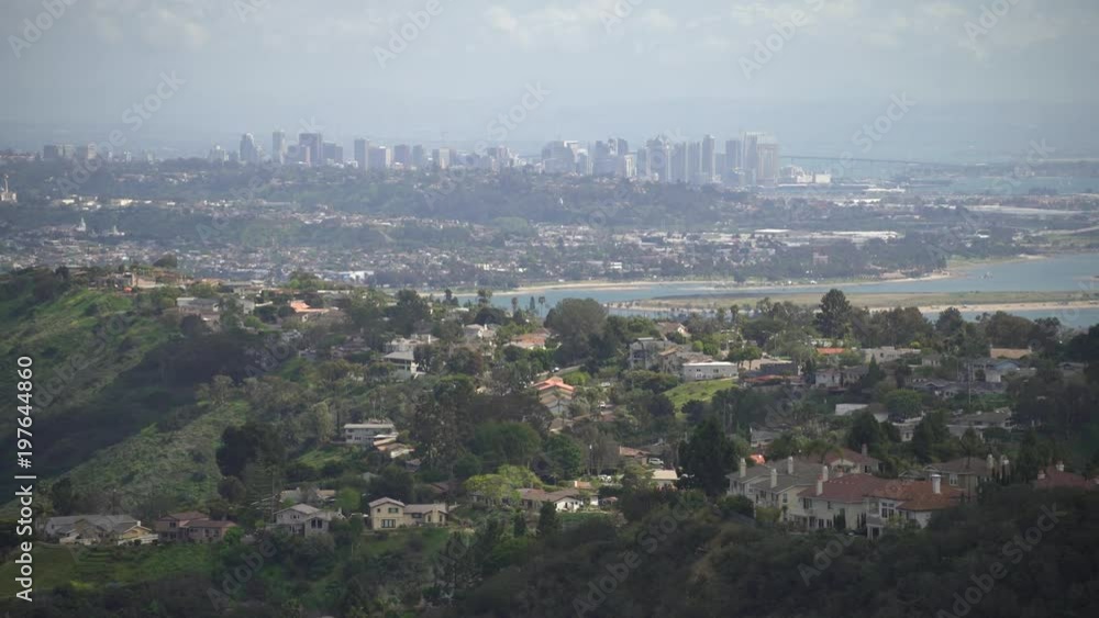 Skyscrapers and houses in San Diego Skyscrapers and houses in San Diego