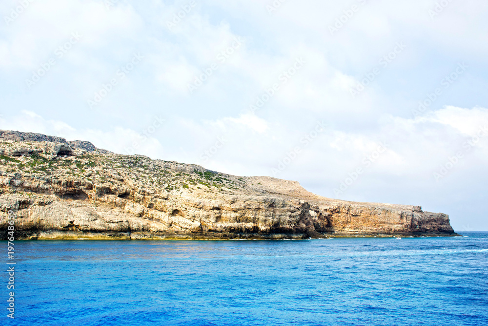 Splendida isola di Gramvousa, mare azzurro cristallino - Grecia