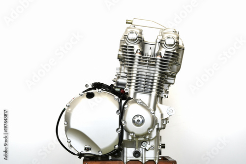 大型バイクのエンジン 