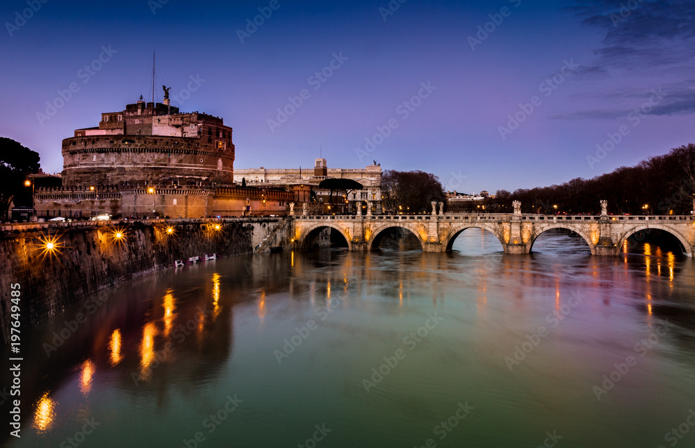 Naklejka premium Saint Angelo Castel & Bridge 