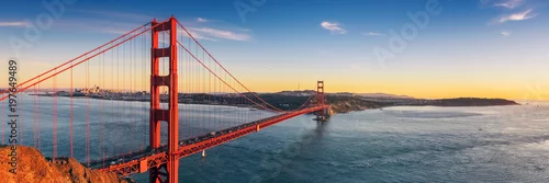 Obraz  z motywem Golden Gate bridge, San Francisco California 