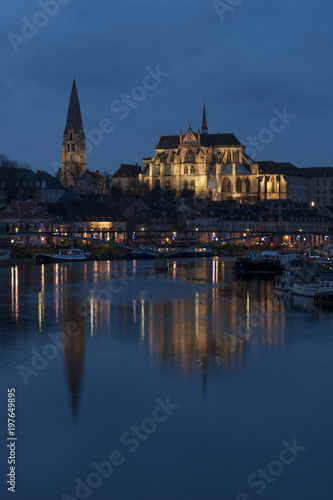 Auxerre et l'Yonne la nuit