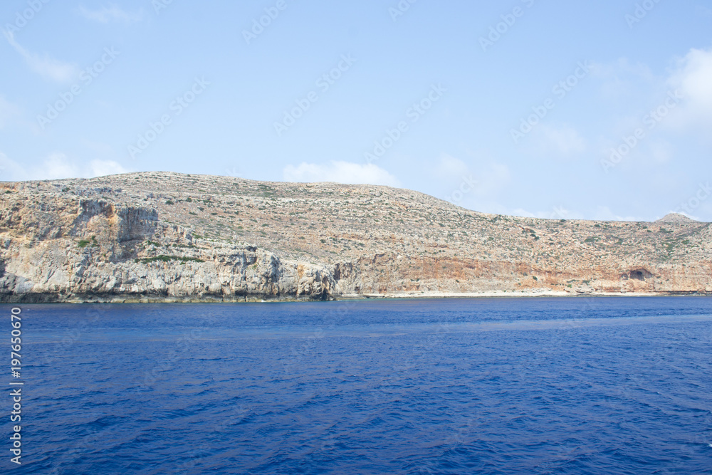Splendida costa dell'isola di Creta, meraviglia della Grecia