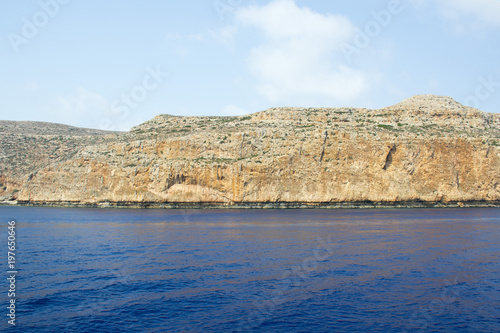 Splendida costa dell'isola di Creta, meraviglia della Grecia