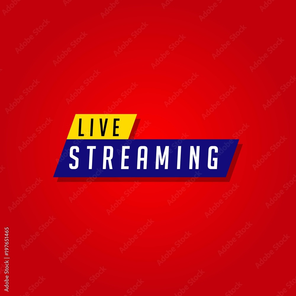 Live Streaming Vector Template Design