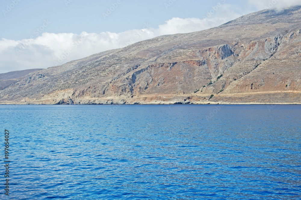 Splendida costa dell'isola di Creta, meraviglia della Grecia