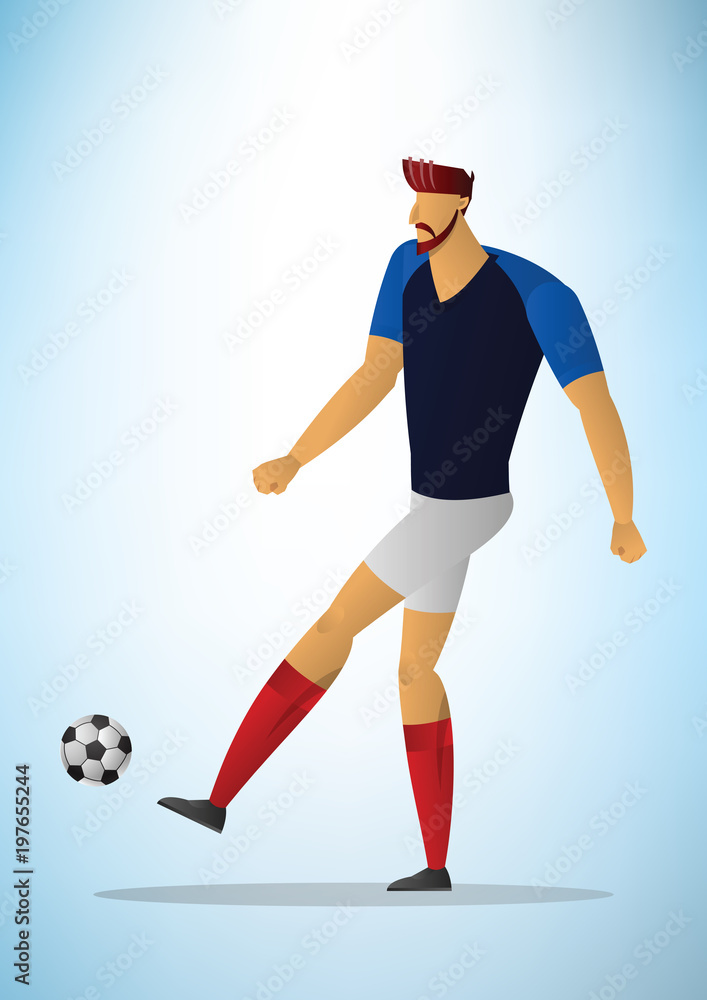 Illustration of football player 13