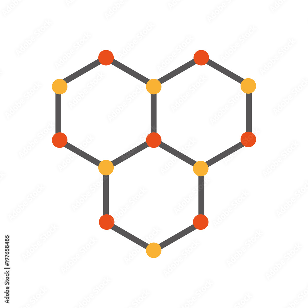 structure molecular isolated icon vector illustration design