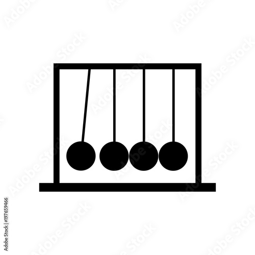 Newton pendulum isolated icon vector illustration design