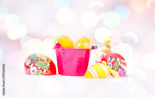 Easter eggs background
