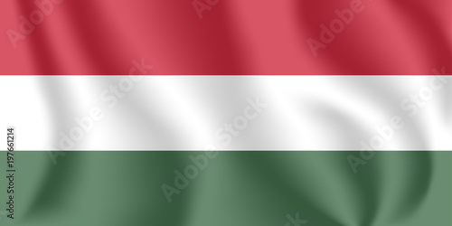 Obraz na plátně Flag of Hungary