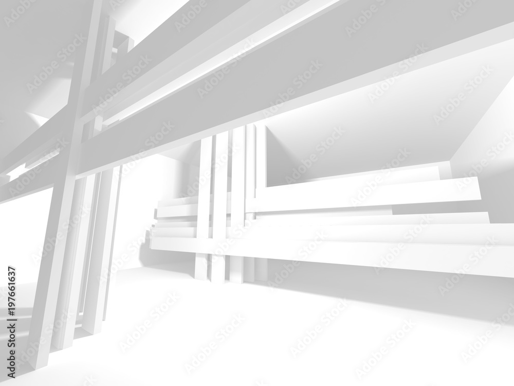 Abstract Modern White Architecture Background Abstract Modern White Architecture Background