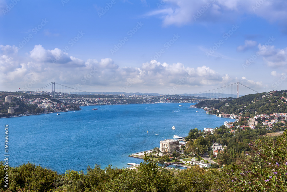 Istanbul, Turkey, 20 August 2016: The Bosphorus. Istanbul, Turkey, 20 August 2016: The Bosphorus.