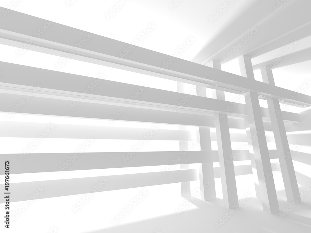 Fototapeta premium Abstract Modern White Architecture Background