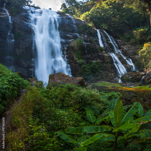 Wachirathan waterfall  Doi Inthanon national park   Chiang mai  Thailand