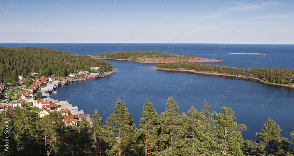 Ulvön, schwedisches Dorf in der Höga Kusten, Schweden