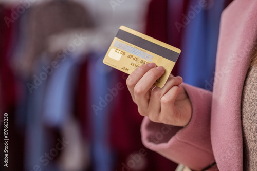 Girl with credit card