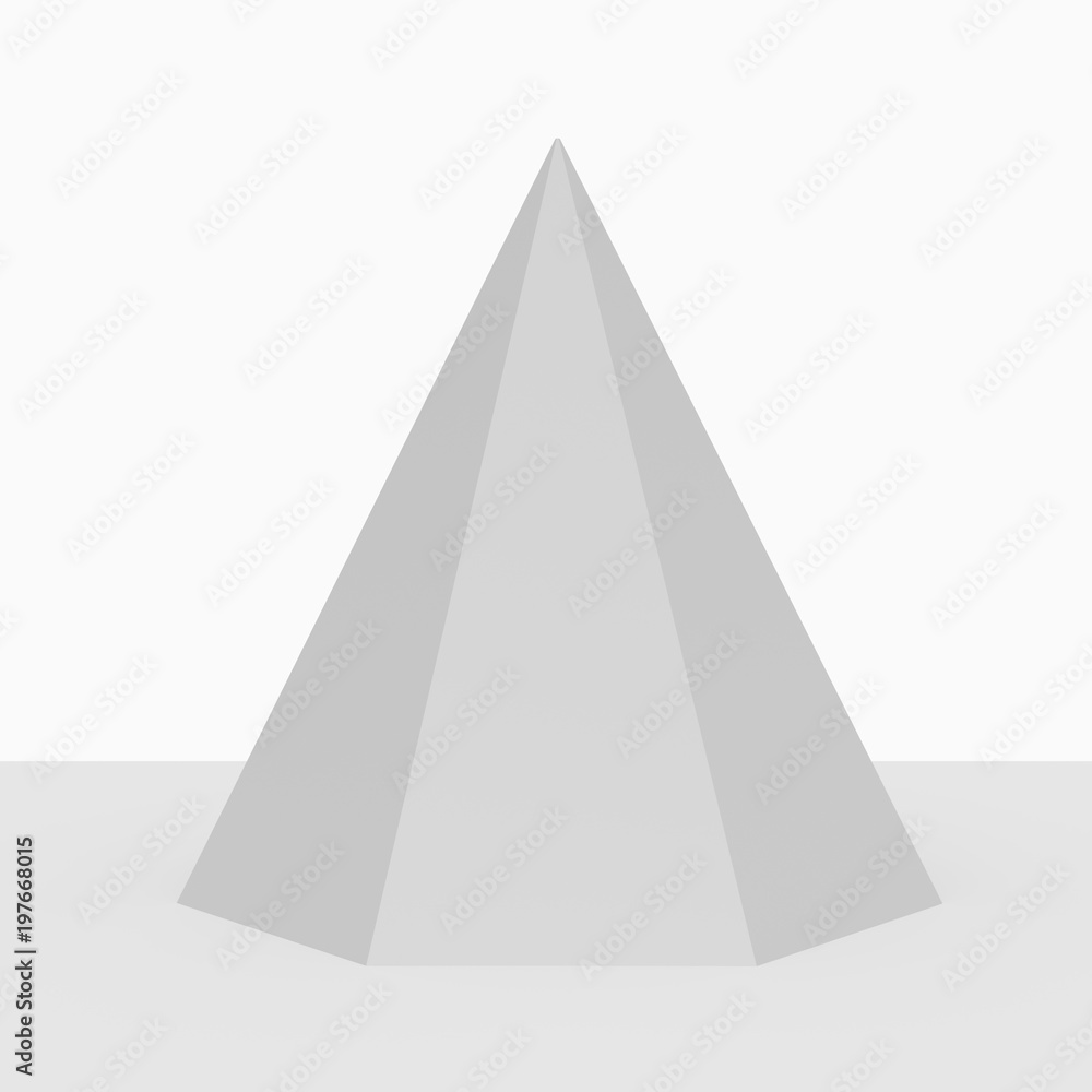 Blank White Pyramid Mockup Blank White Pyramid Mockup