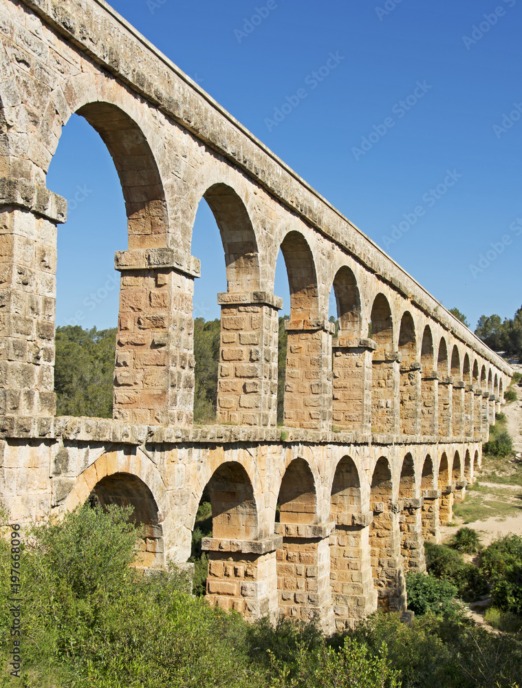The ancient Roman Aqueduct at Tarragona