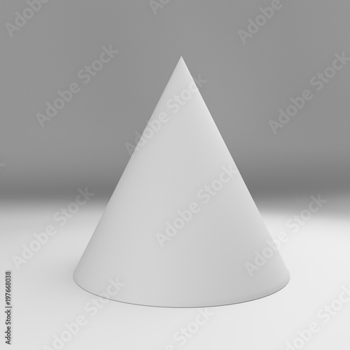 Blank White Cone Mockup