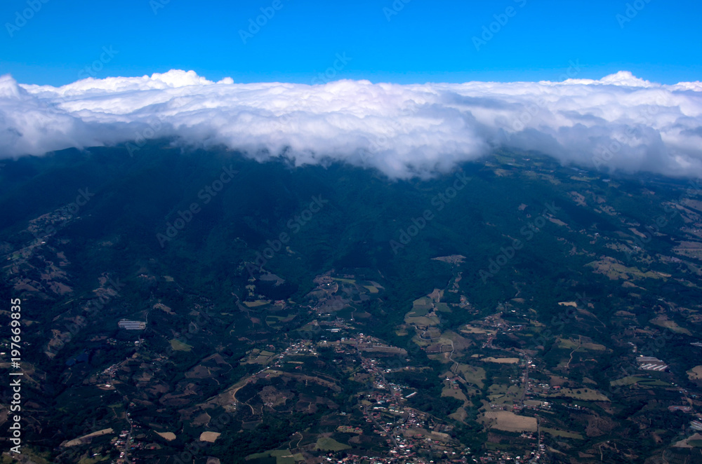 Aerial view of Costa Rica