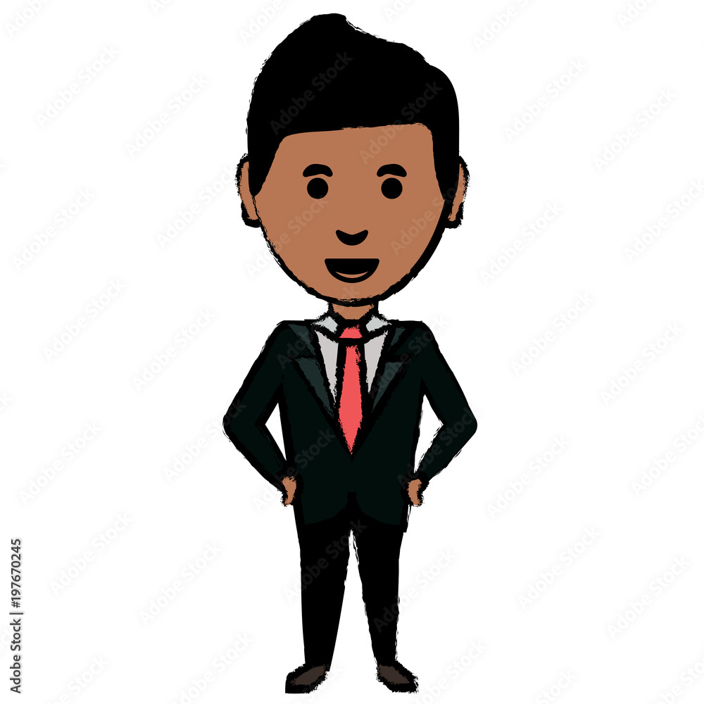 cartoon businessman icon over white background, vector illustration cartoon businessman icon over white background, vector illustration