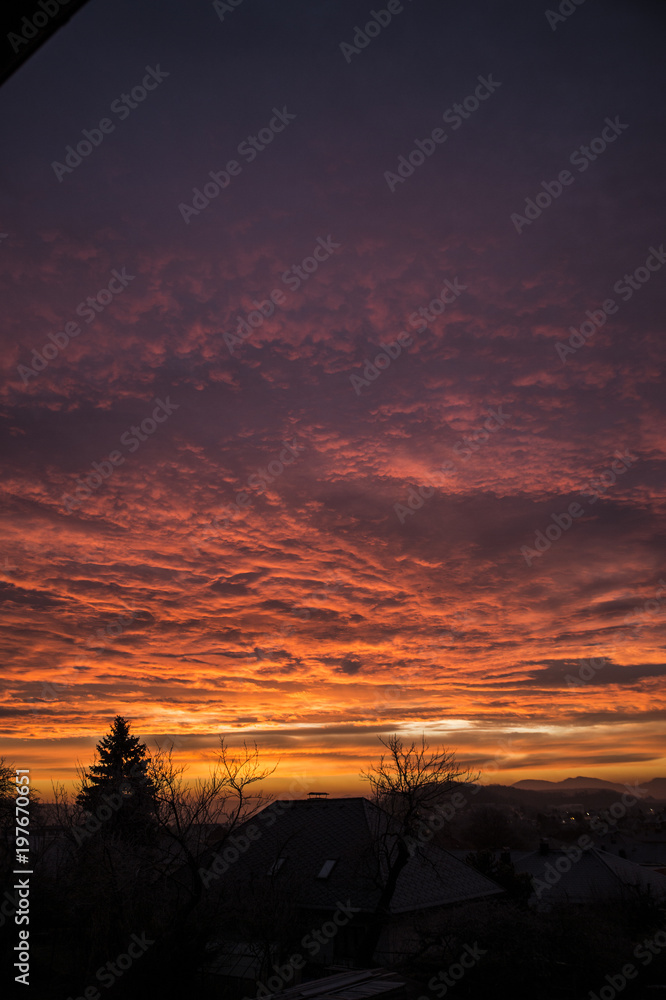 Fototapeta premium Abendhimmel, Sonnenuntergang