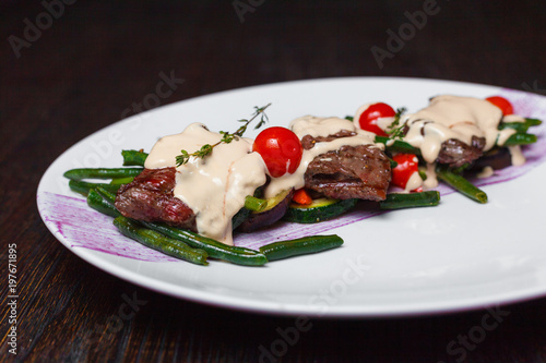 Delicious food menu