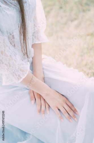 Tender woman hands