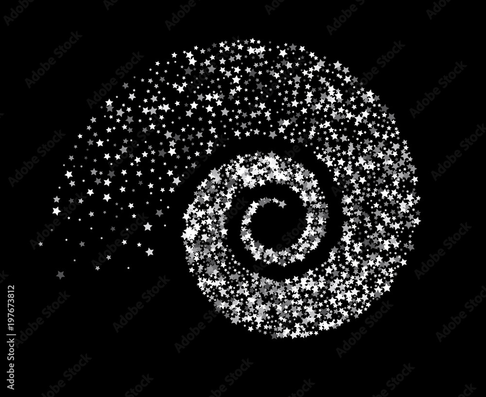 Stars twisted in swirl or vortex Stars twisted in swirl or vortex