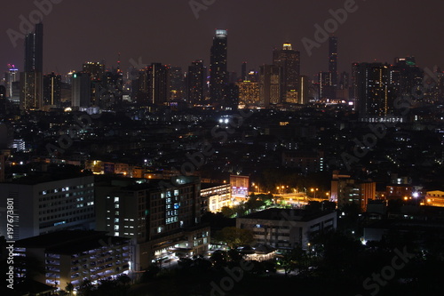 View of Bangkok City At night Thailand March 23  2018