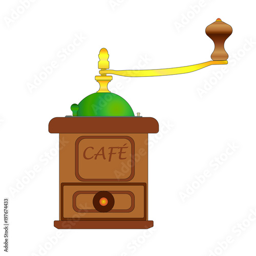 Molinillo antiguo de café