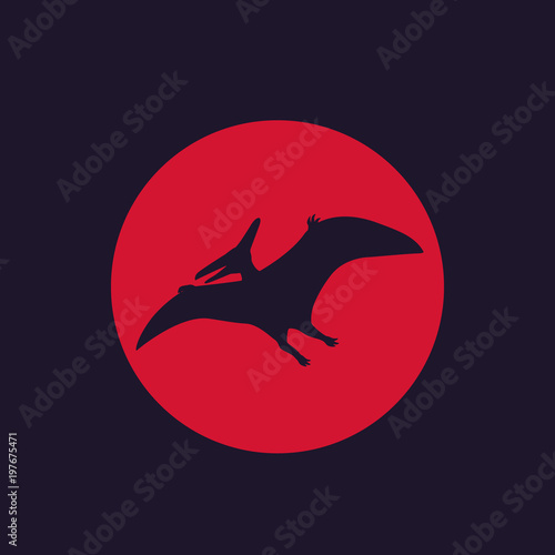 dinosaur, pterodactyl, pteranodon vector