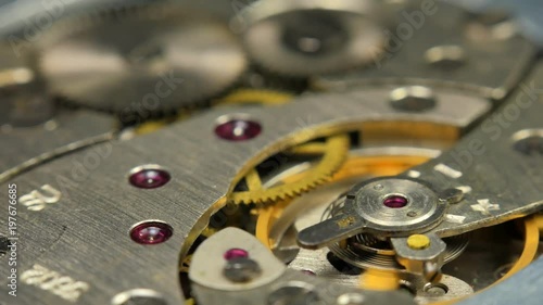 Wallpaper Mural Old Mechanical Watches Mechanism Close up Torontodigital.ca