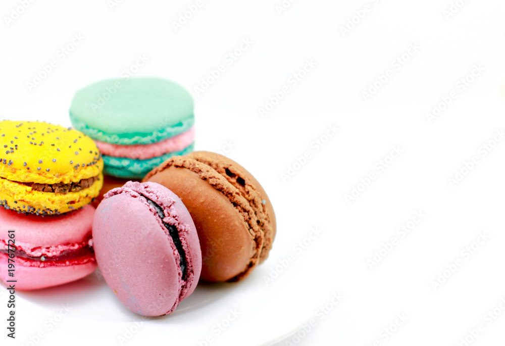 Macaroon isolated on the white Macaroon isolated on the white