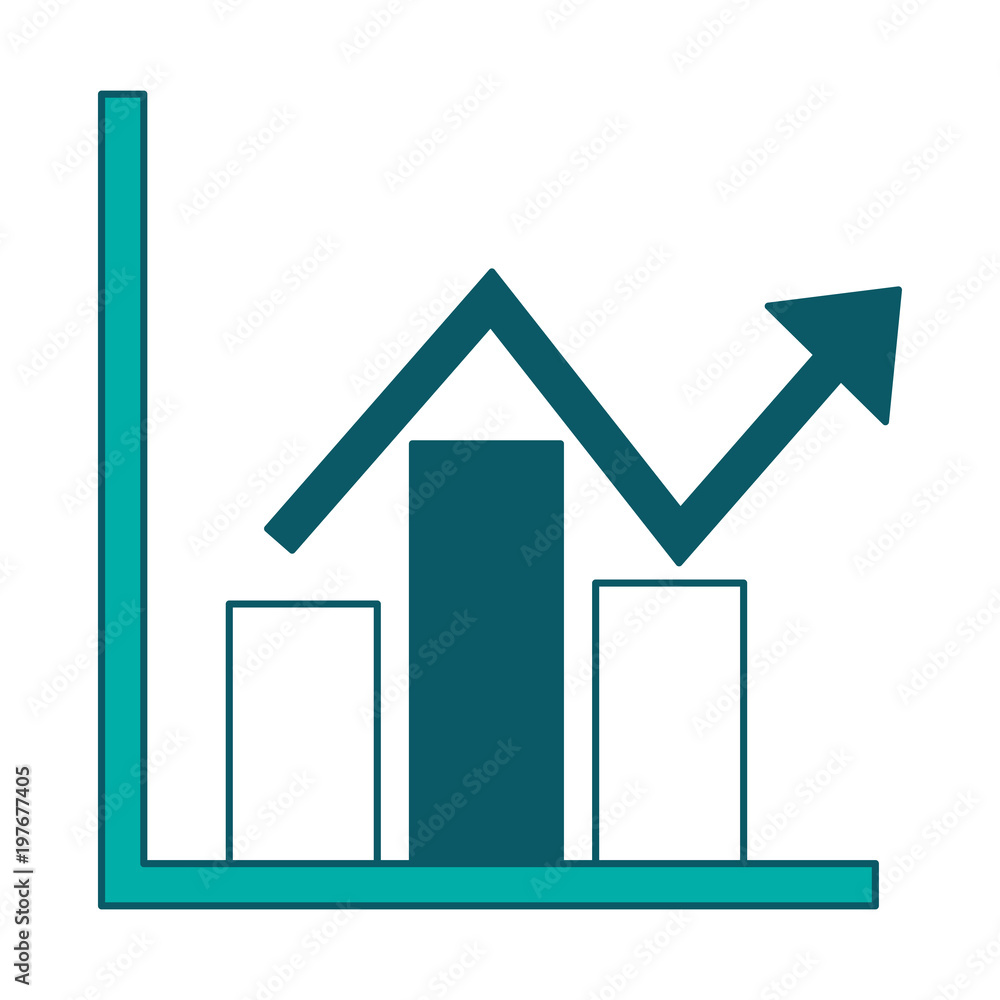 business financial bar graph chart diagram growth profit vector illustration green design business financial bar graph chart diagram growth profit vector illustration green design