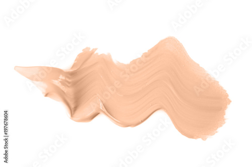 Liquid foundation on white background. Professional makeup products
