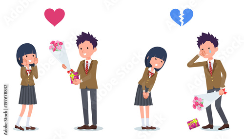 Present for loved ones_School Boy invited School girl