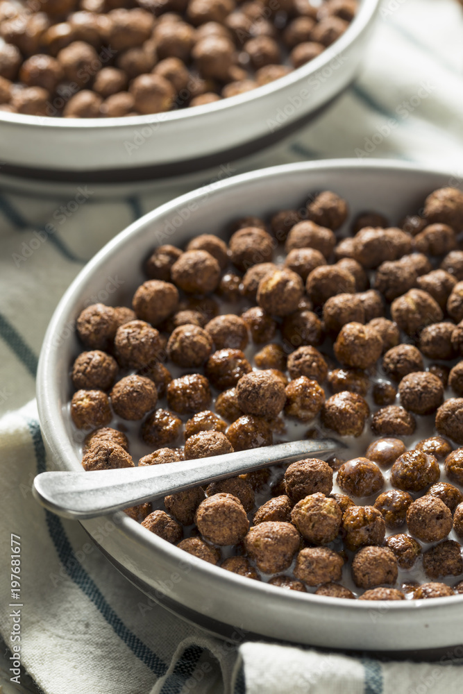Sweet Cocoa Chocolate Sugar Cereal Puffs Sweet Cocoa Chocolate Sugar Cereal Puffs