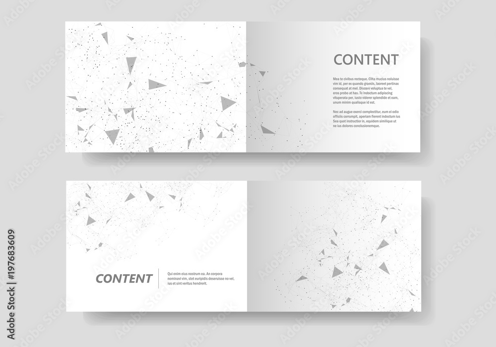 Fototapeta premium Template brochures with modern molecular style
