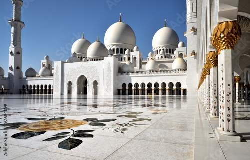 Worship are at the Sheikh Zayed Grand Mosque photo