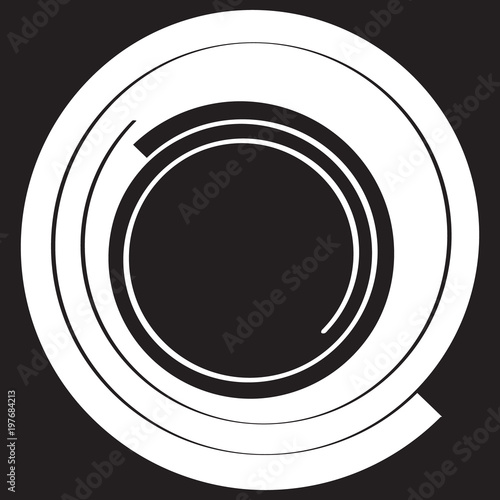 Single icon with abstract spiral image