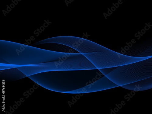  Abstract Background, Blue Wavy 