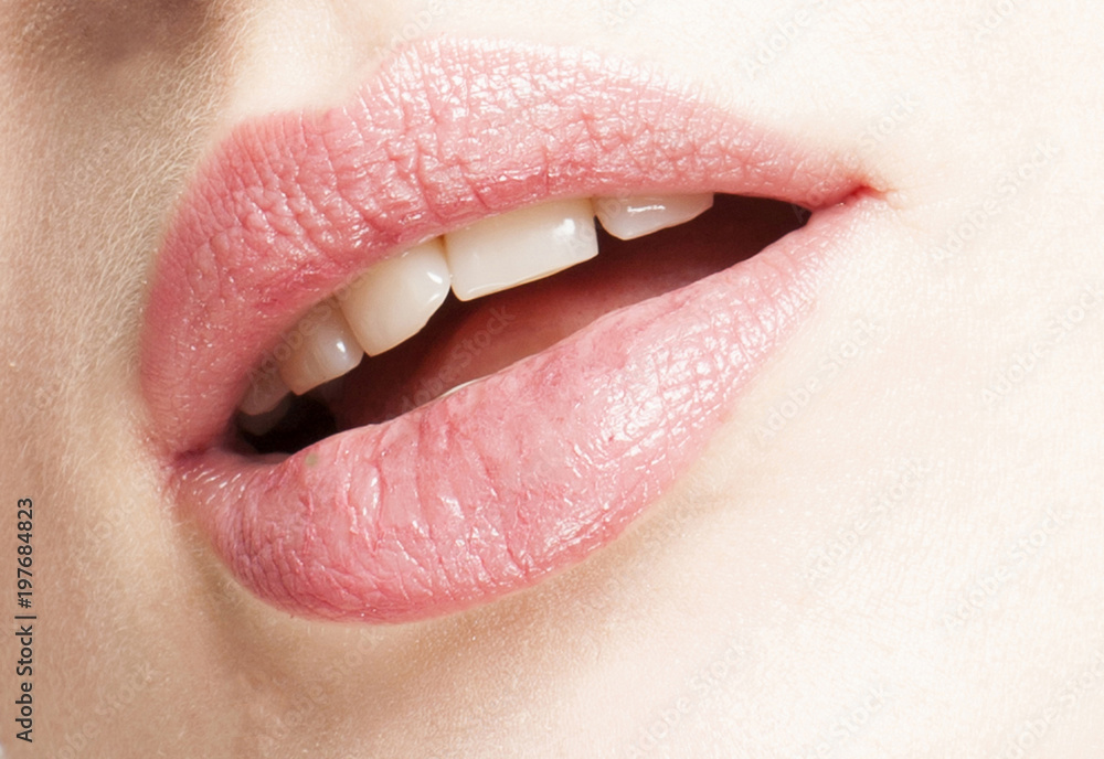 Close up of beautiful woman lips Close up of beautiful woman lips