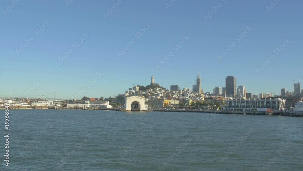 Pier Ferry Arch and San Francisco Bay Pier Ferry Arch and San Francisco Bay