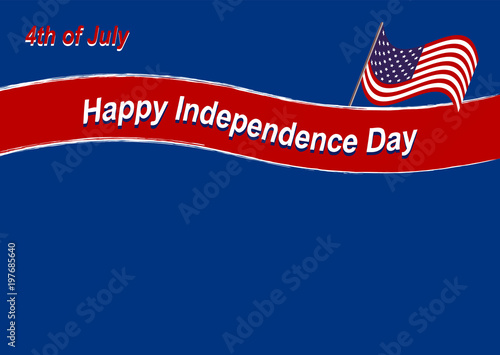 Vector Hintergrund für den Independence Day. Eps 10 Vector Datei