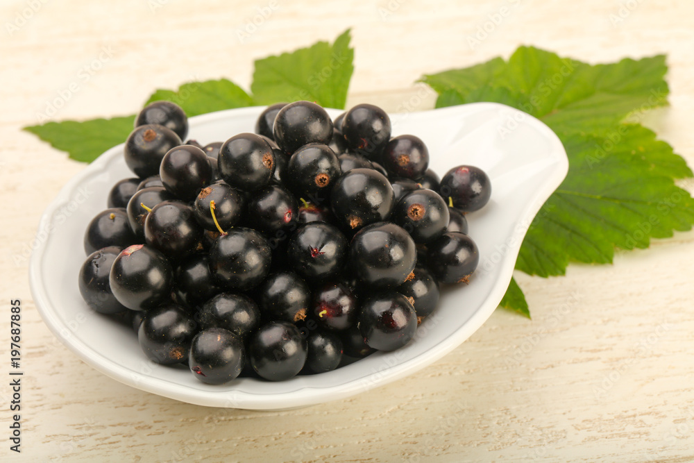 Ripe black currants Ripe black currants